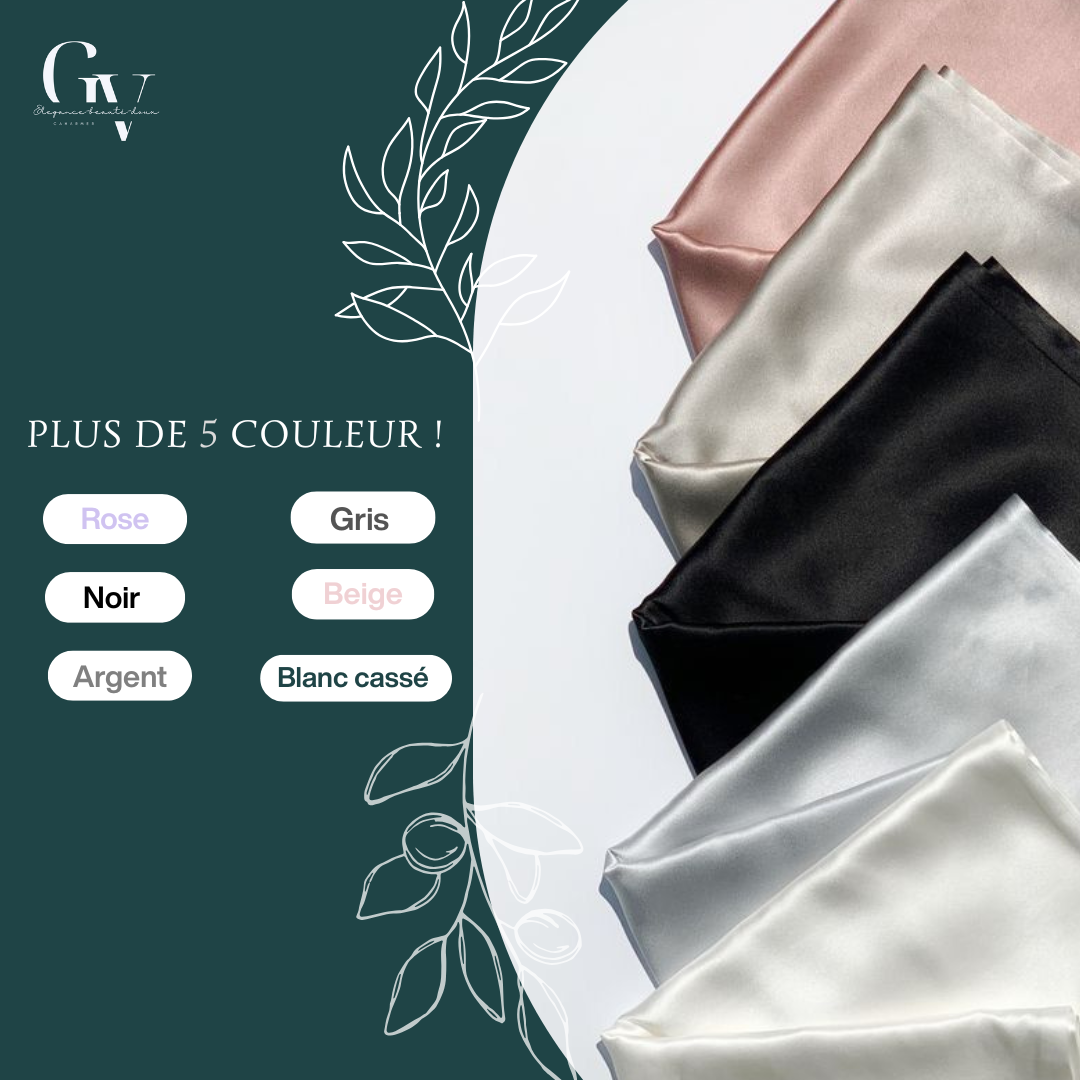 Taie d'oreiller 100% soie